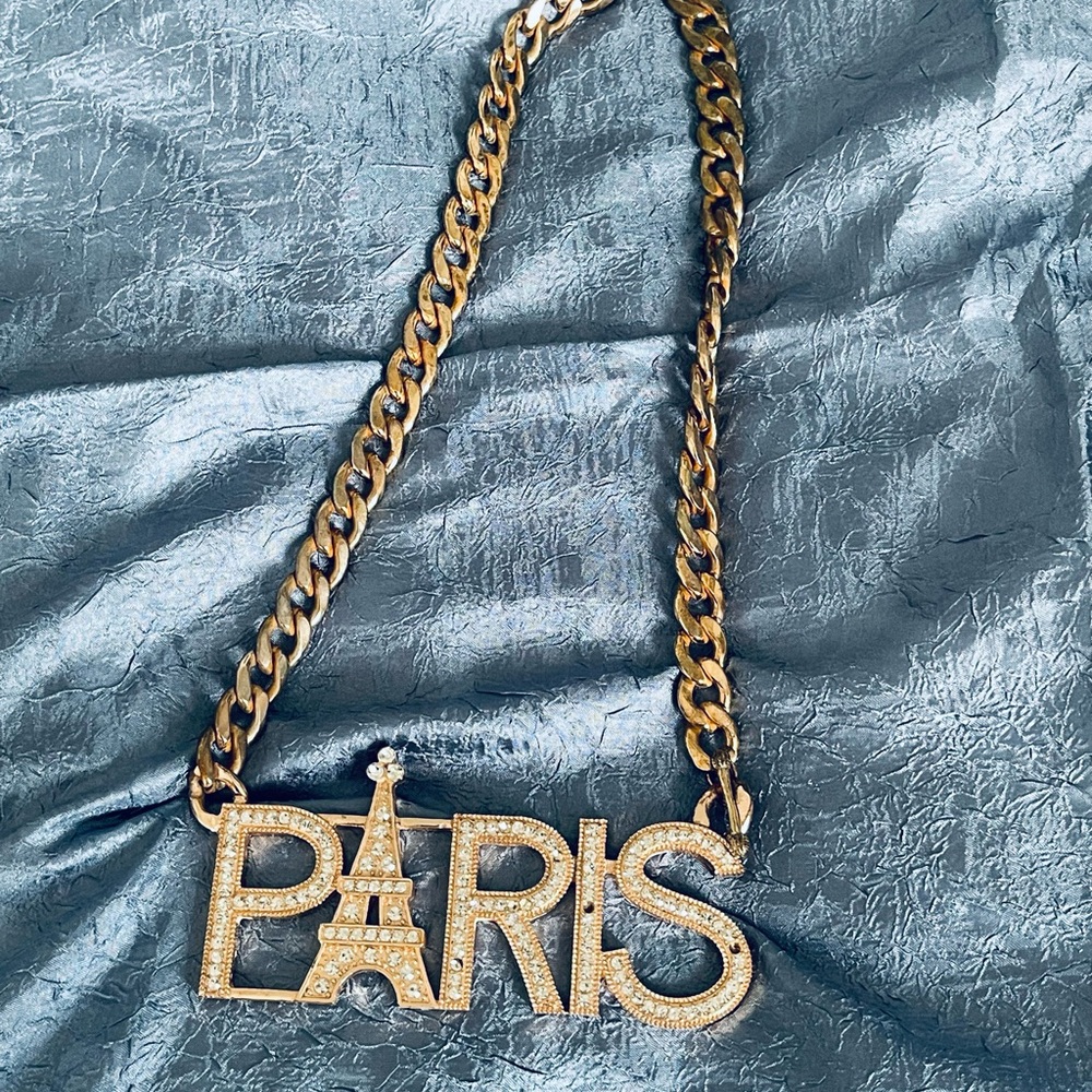 Gold Paris Necklace